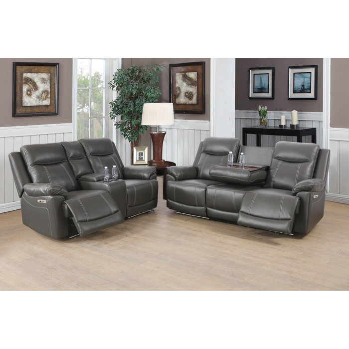 Red Barrel Studio® Debari 2 Piece Faux Leather Living Room Set